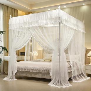 一体防尘顶落地宫廷蚊帐 2503款 白色 2025新款 海虹蚊帐
