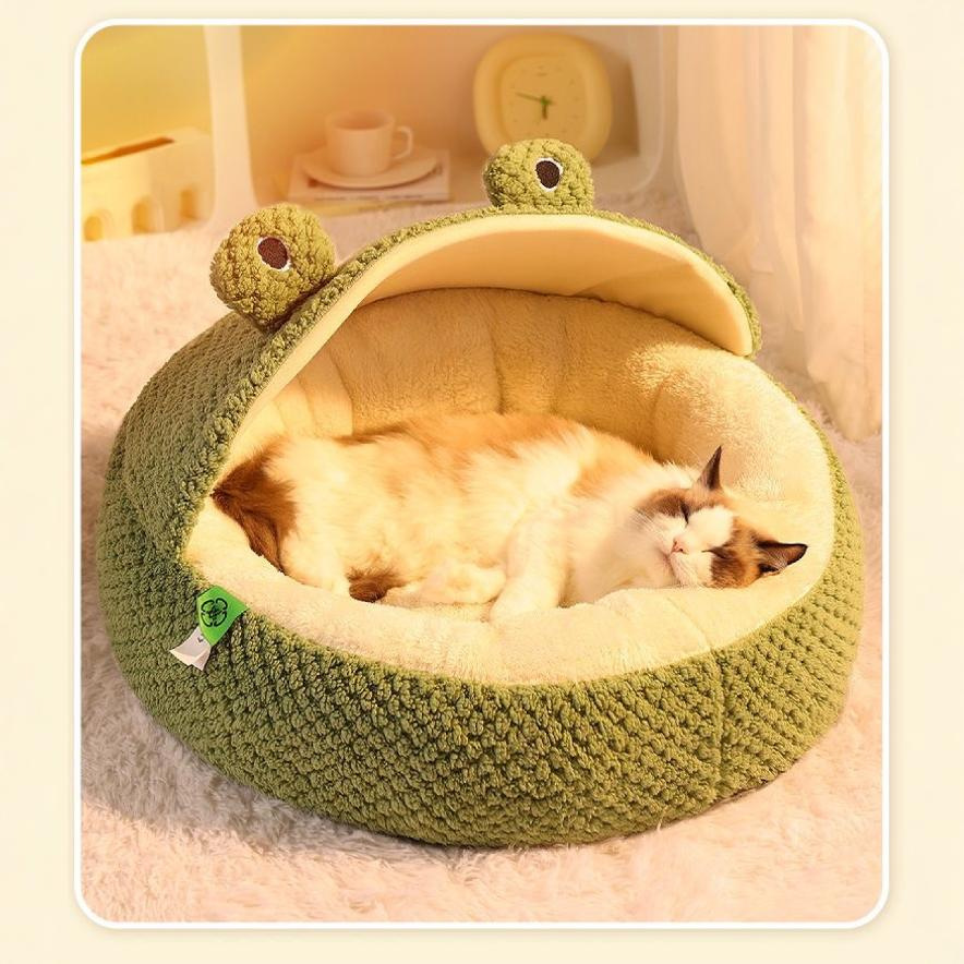 青蛙宠物窝冬季保暖搞怪