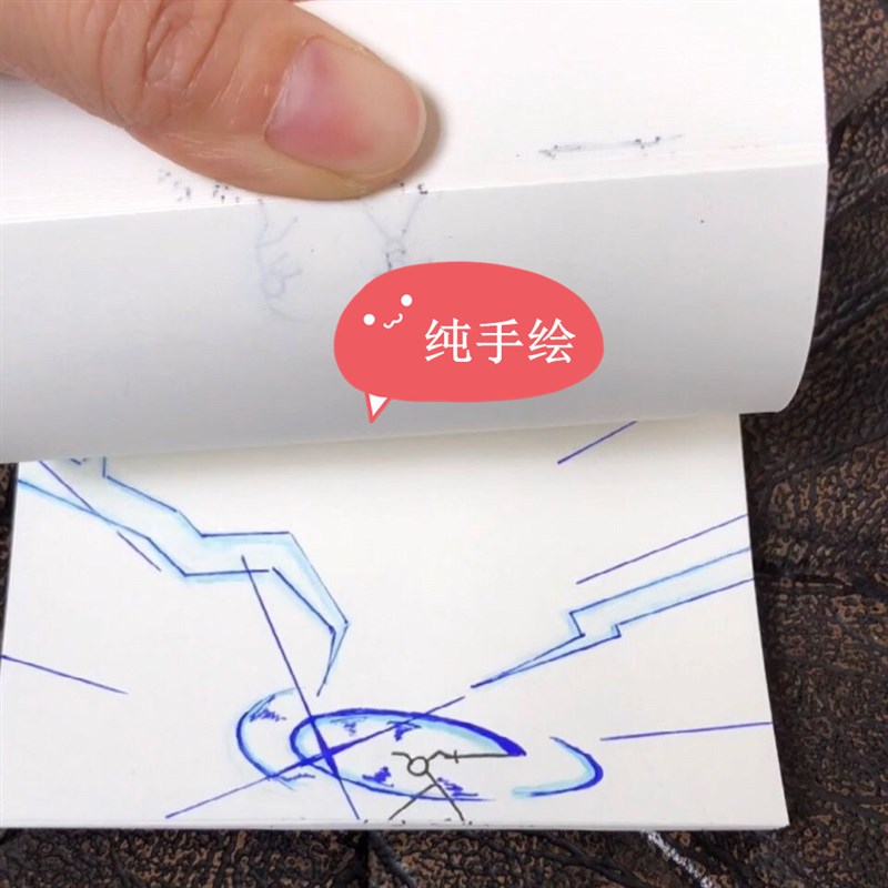 火柴人格打斗送学生男生翻页动画A生日节日礼品创意礼物手翻书动