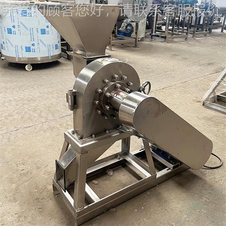 孜800克龙锈钢齿盘磨粉机八角然打粉机黑沙白胡椒打不粉设备