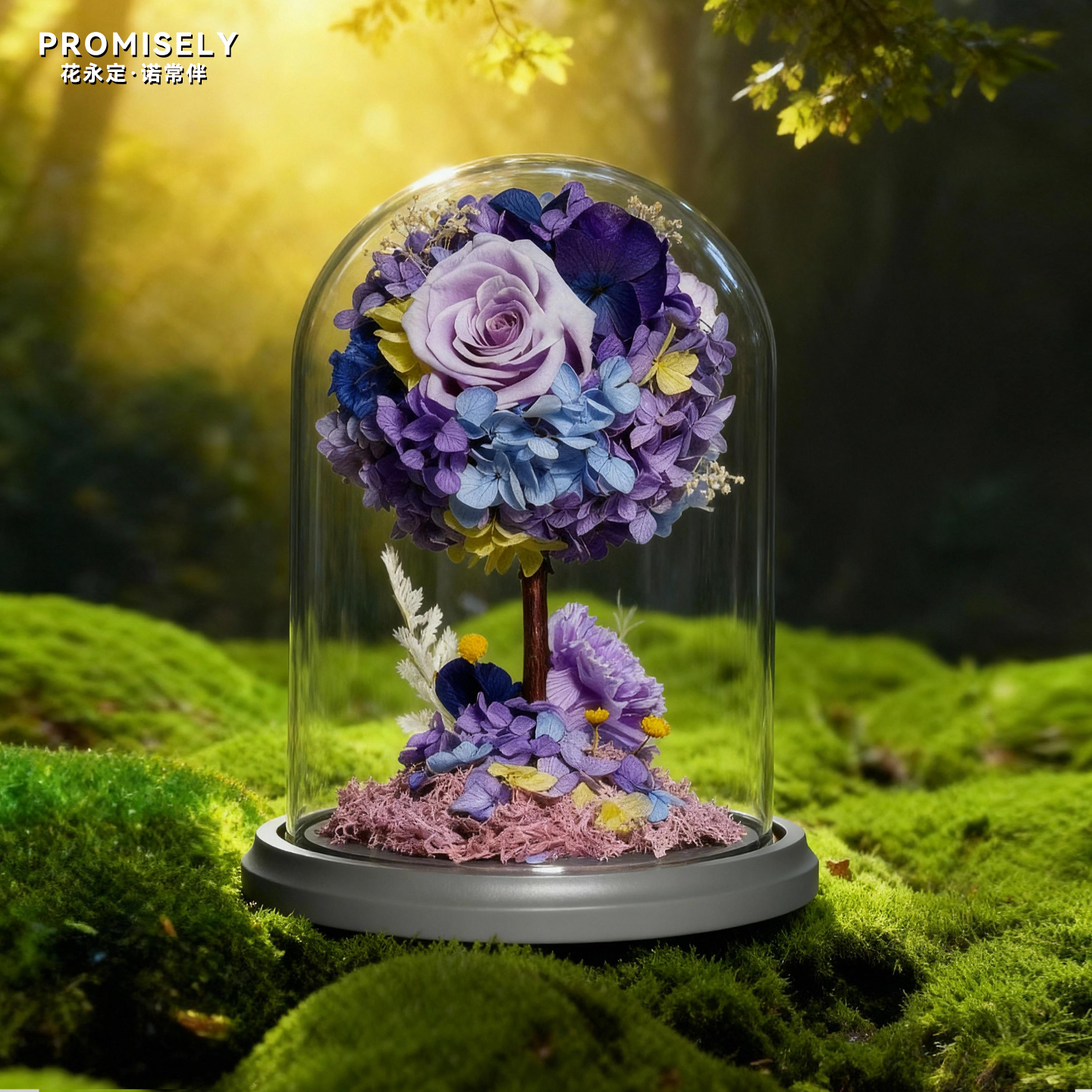 永生花玻璃罩礼品盒高级感礼物