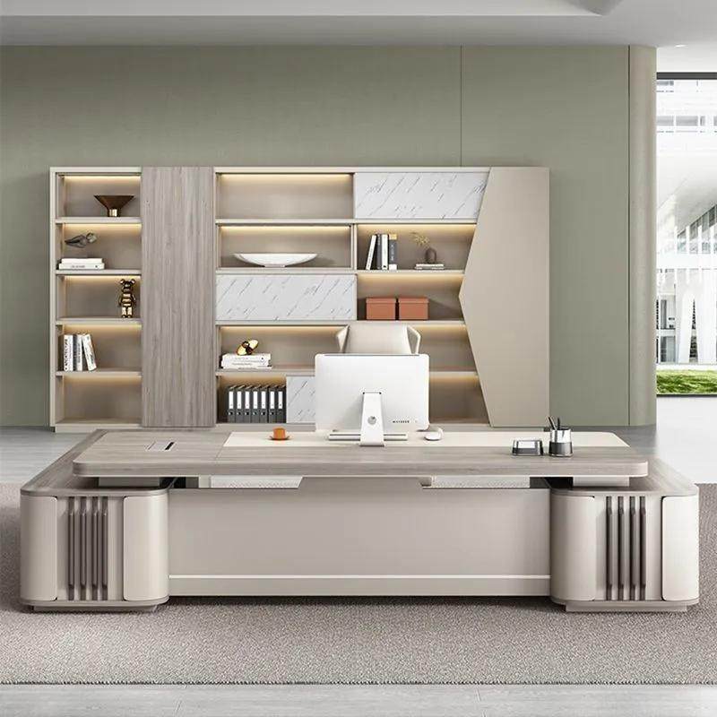 办公家具老板桌现代简约轻奢办公室总裁桌办公桌椅组合全套大班台,基础建材,脚轮/万向轮,淘宝优惠券,粉丝福利购,淘宝优惠卷