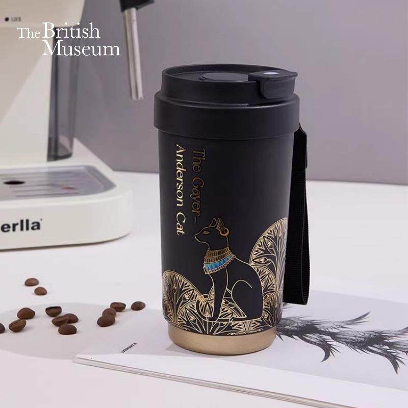 大英博物馆盖亚·安德森猫系列 带提绳便携显温咖啡保温杯430ml,电子元器件市场,其它元器件,淘宝优惠券,粉丝福利购,淘宝优惠卷