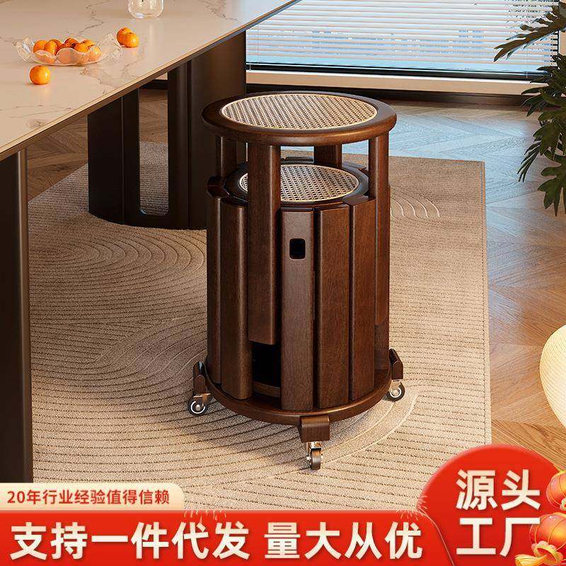 家逸实木圆凳子家用可叠放组合凳现代吃饭凳子餐桌凳新中式叠叠乐,鲜花速递/花卉仿真/绿植园艺,割草机/草坪机,淘宝优惠券,粉丝福利购,淘宝优惠卷