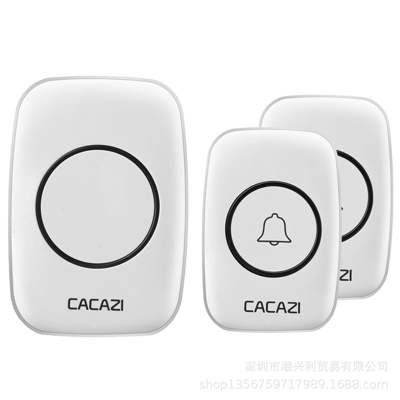 智能无线家用门铃接收器不用电池远距离电子遥控二拖一呼叫器