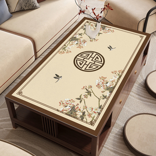 新中式茶几桌垫防水防油防烫免洗桌布高级感客厅硅胶餐桌面隔热垫