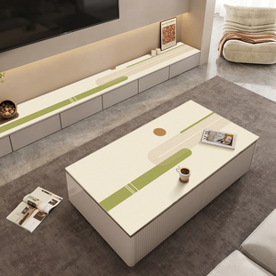 桌布轻奢高级感现代简约风茶几电视柜台面保护垫长条防水防油免洗