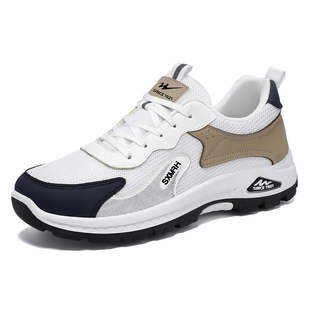 双星男士运动鞋透气轻便网面休闲鞋百搭跑步鞋软底男款