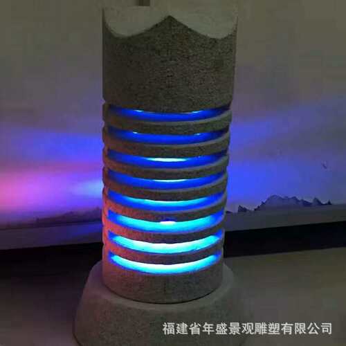 广场公园石雕灯具　户外装饰摆件夜晚照明落地灯