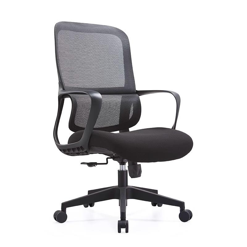 简约现代办公椅电脑椅固定头枕办公座椅舒适靠背护腰升降旋转椅子