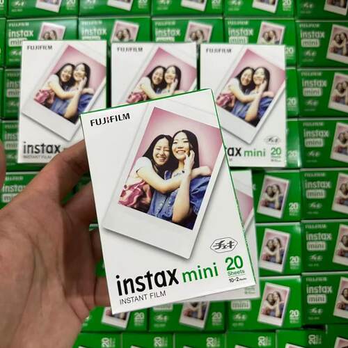 ฿富士一次成像mini90拍立得mini7s白边相纸mini9迷你胶片3寸