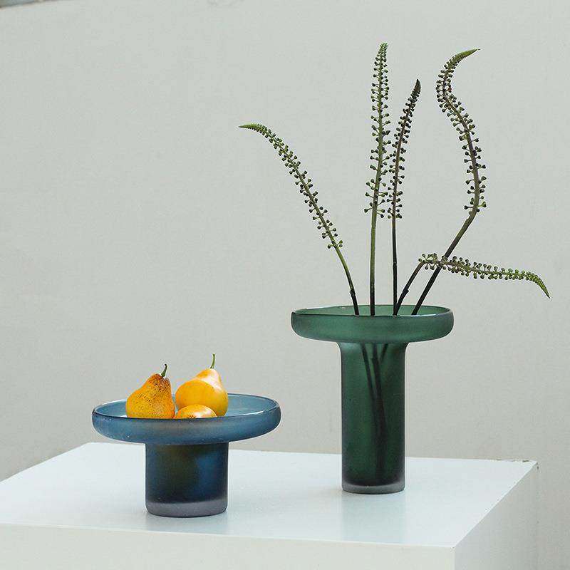 轻奢手工打沙艺术餐桌蓝色果盘客厅茶几居家软装创意高脚墨绿花瓶,鲜花速递/花卉仿真/绿植园艺,割草机/草坪机,淘宝优惠券,粉丝福利购,淘宝优惠卷