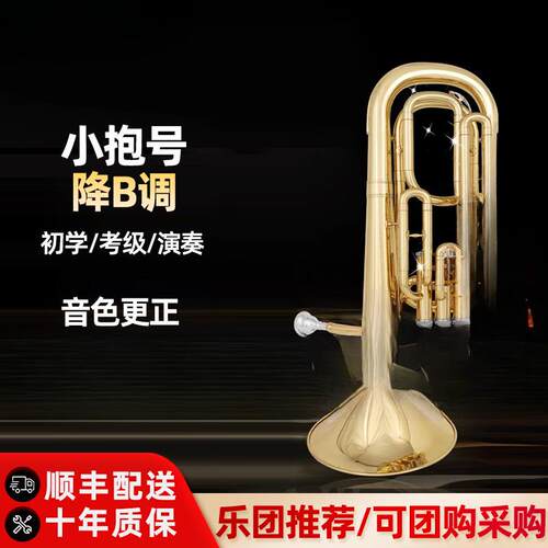 抱号大号次中音降调三立键西洋管乐器学校通用