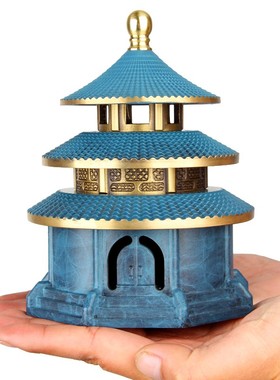 卓好 铜天坛香炉摆件铜熏香炉摆件