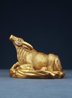 纯铜牛摆件生肖牛工艺品铜牛家居装饰品客厅O玄关店铺办公室铜摆