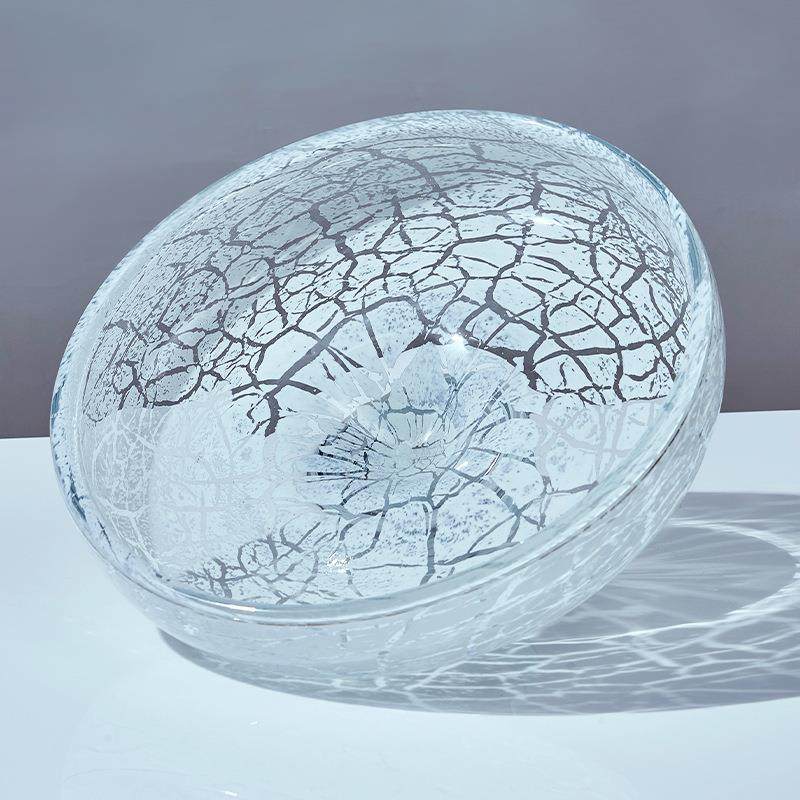 现代简约轻奢高脚冰裂纹花瓶冰裂纹果盘客厅茶几样板间软装饰琉璃,电子元器件市场,其它元器件,淘宝优惠券,粉丝福利购,淘宝优惠卷