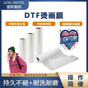 现货热卖款A1烫画膜 双面冷热撕DTF膜 色彩鲜艳的白墨烫画膜