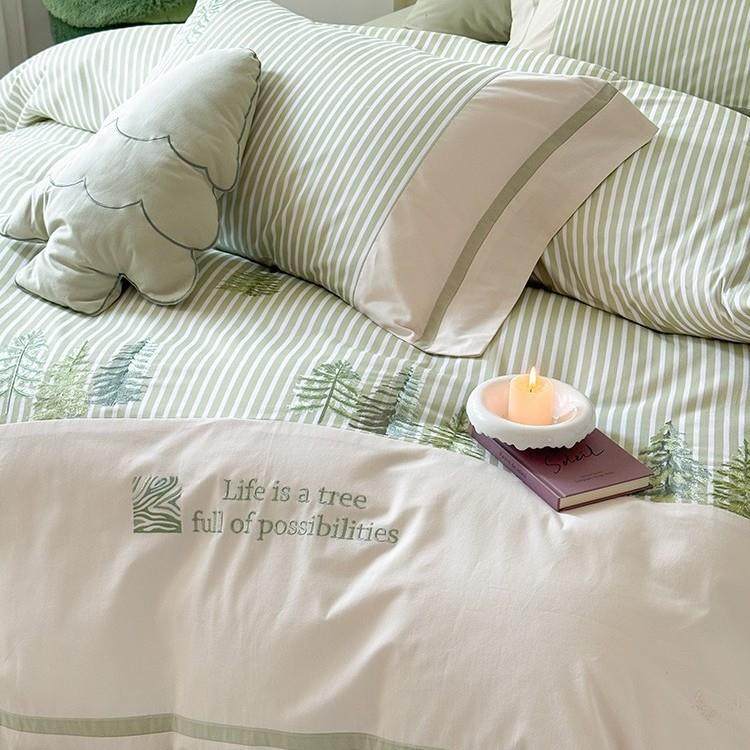 送抱枕小清新纯棉磨毛四件套小树刺绣加厚全棉被套床单款床品绿色,乐器/吉他/钢琴/配件,其它乐器配件,淘宝优惠券,粉丝福利购,淘宝优惠卷