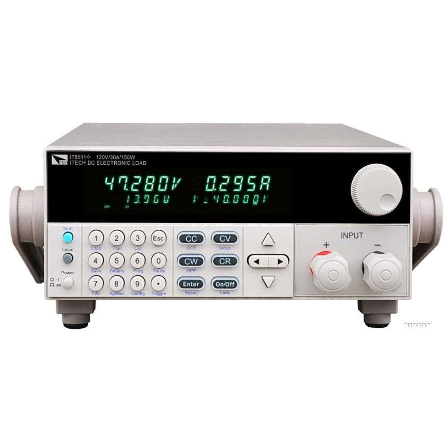 艾德克斯新品300W/120V/30A可编程直流电子负载IT8512+