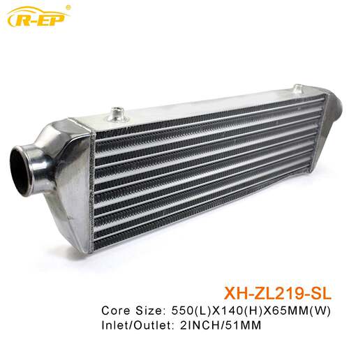 汽车中冷器通用550x140x65MM-51MM进气改装散热l冷却器铝制管式