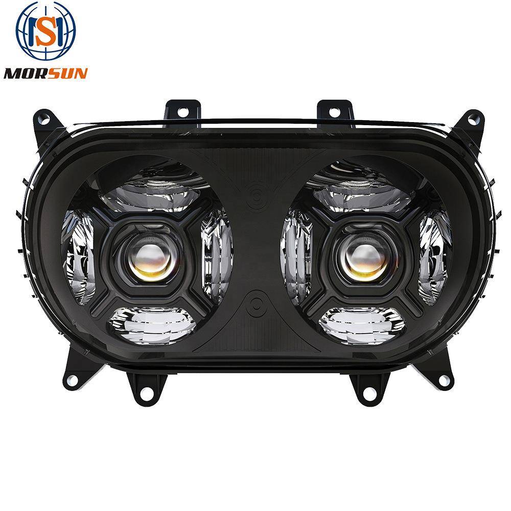 5.75寸哈雷双头灯 LED双灯 适用2015+哈雷戴维森滑翔机车改装