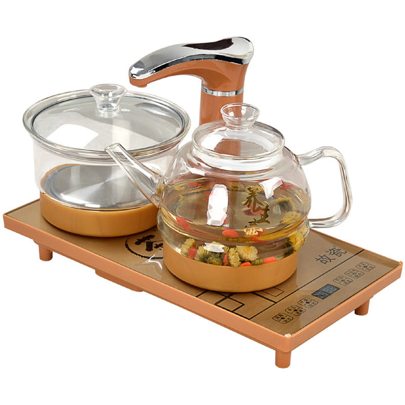 全自动底部上水电热烧水壶泡茶桌专用嵌入式茶台All电磁煮茶炉
