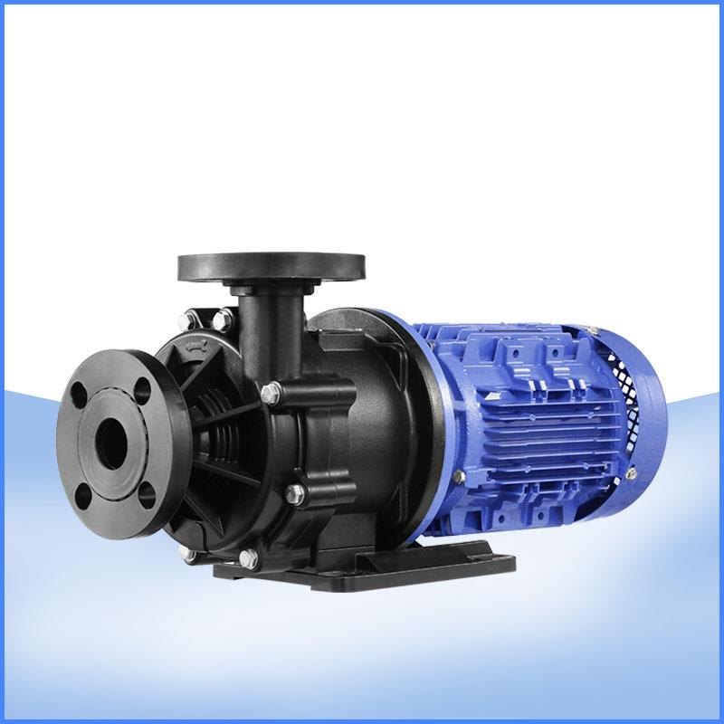 PP塑料卧式耐酸离心泵无轴封磁力驱动泵耐腐蚀盐酸泵污水循环泵