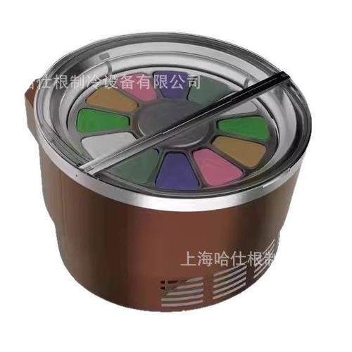 商用圆形冰箱展示柜冷冻冰柜冰淇淋柜食品冷冻展示柜商用冰柜