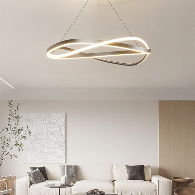 客厅吊灯轻奢北欧网红灯具现代简约大气主灯L极简风套餐2023年新