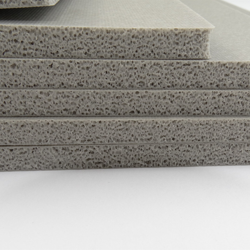20*30cm布纹灰色硅胶发泡板 2D0度海绵橡胶板 耐温密封垫缓冲垫
