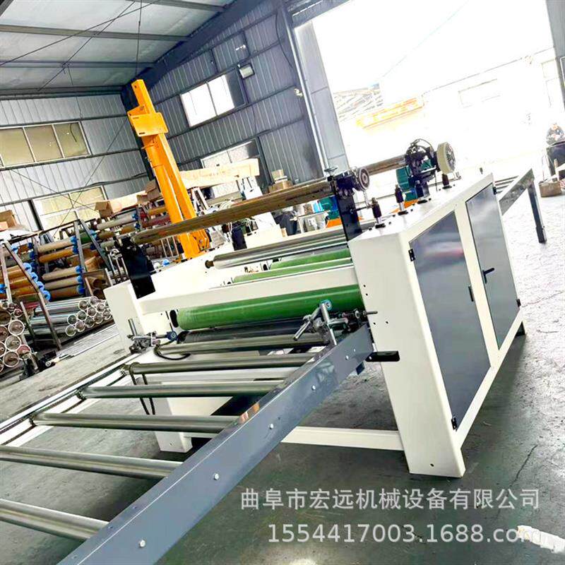 上墙简单背景墙板覆膜机 家装木饰面冷胶平贴机竹木纤维板平贴机