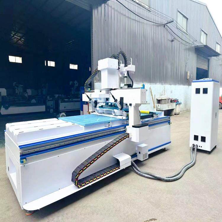 定制数控1325真空吸附雕刻机 柜体门板四工序木板开料切割机器