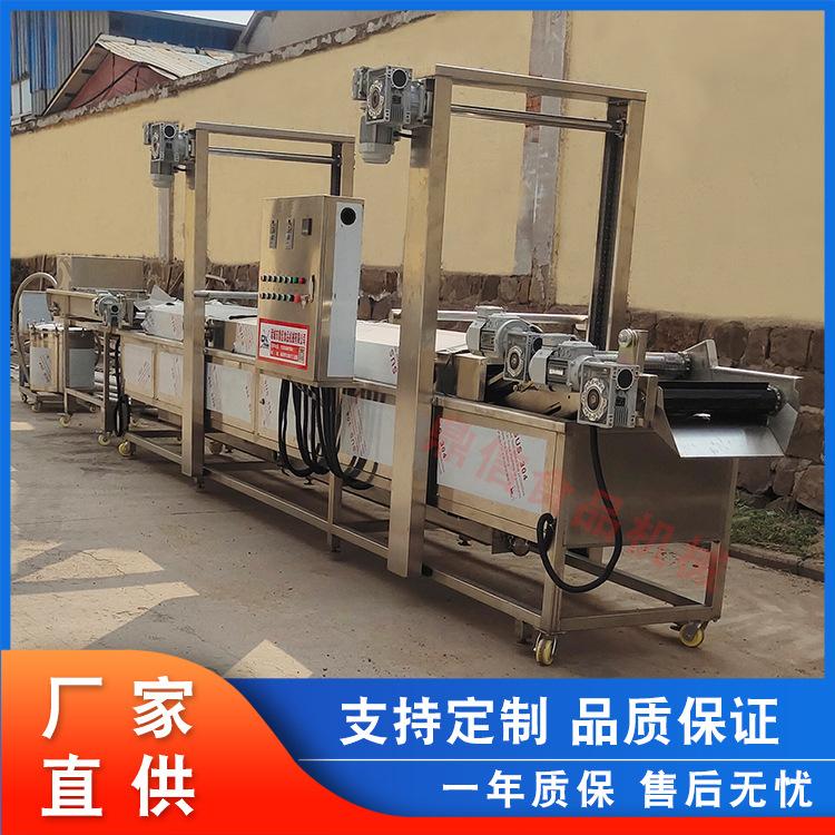 供应土豆条连续油炸线 大型肉丸子油炸机 花生油炸锅 虾饼油炸机