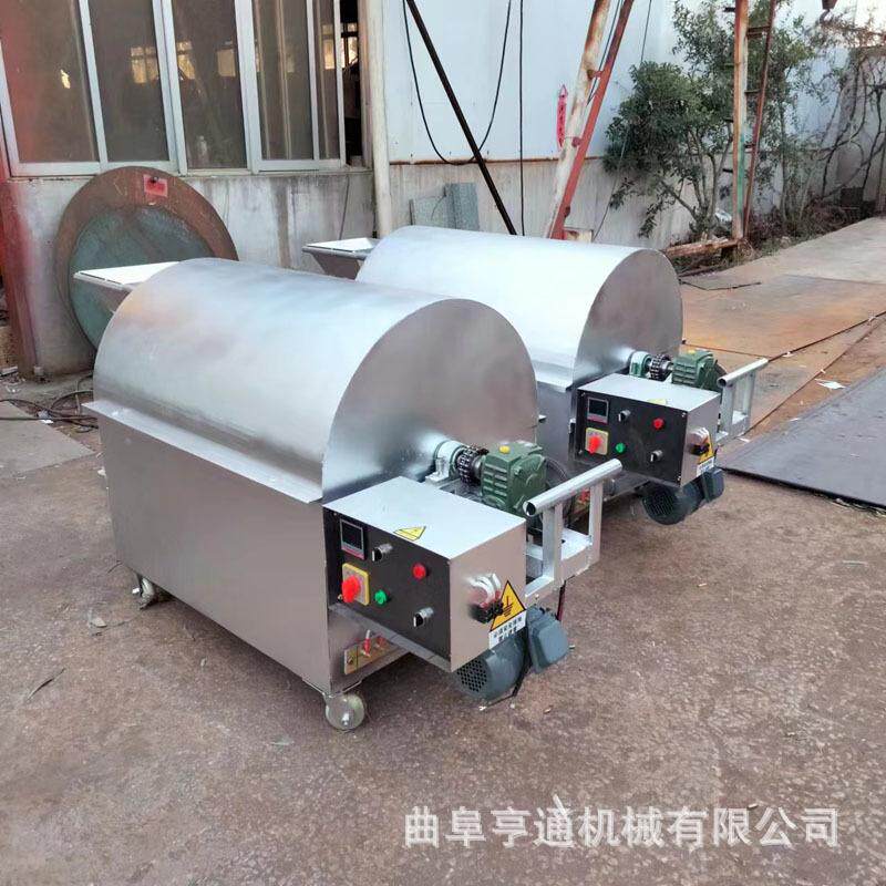 200斤电加热花生瓜子炒货机型号燃气芝麻辣椒翻炒机花生瓜子炒锅