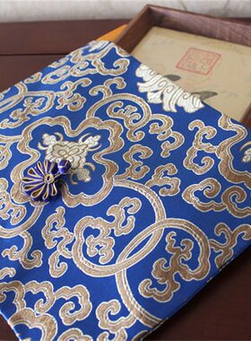 乾隆皇帝书法摆件送长辈过生日做寿礼物胡桃实木相框字画手工定制