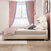 MGA117齐边网红花朵儿童床实木男孩单人床女孩床公主床儿童房家具