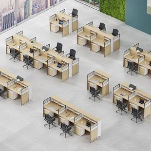 屏风办NBD公桌4人位位简约办公家具职桌椅组合员屏风工卡座员卡6