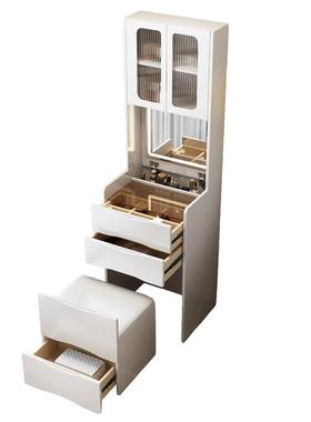 奶油纳风梳妆台现代约卧室翻CE-462盖小户型收简柜一体带顶柜柜床