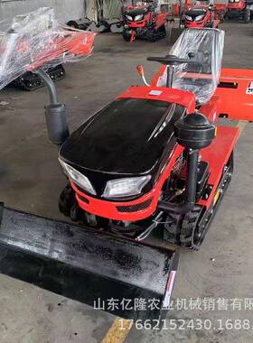 80马力坐式履耕带机农YAG微用前置推土乘铲履带式水旱耕地机