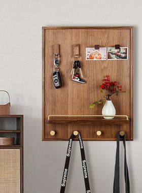 表箱遮挡代简约实木33138弱电电置闸开关遮丑物架配电盒挂物装饰