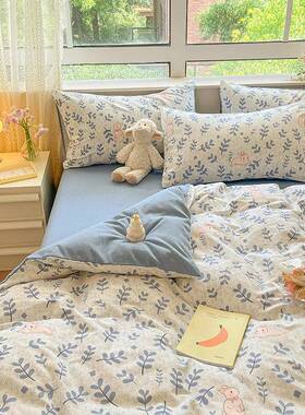 加厚磨被套单5件纯棉冬季单个被罩毛2UTB02新款全棉10x5200被单人