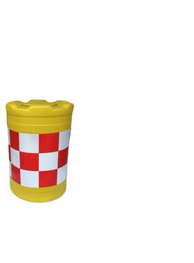 粤厂政家贴滚塑反1011光防晒盾圆柱型市施工加厚道路防撞桶