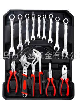 家DIJ铝用187PCS-手9套柄箱组合扳配五金工具机械装汽保滑接杆火