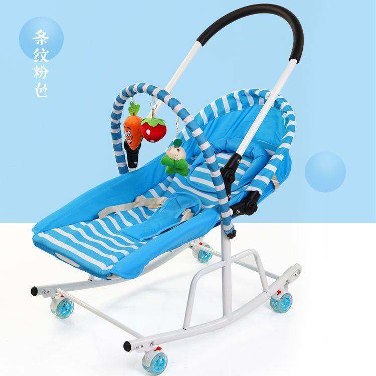 婴儿摇摇椅安抚椅躺椅摇篮车多功能宝宝摇篮床可推坐哄睡哄娃工厂