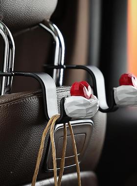 素手虹心汽车挂小钩椅背对多功能置物座挂钩一装车内装87478饰用