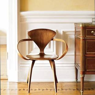 idao宜道艺术家具复古飘带餐椅中古进口家具设计师餐椅