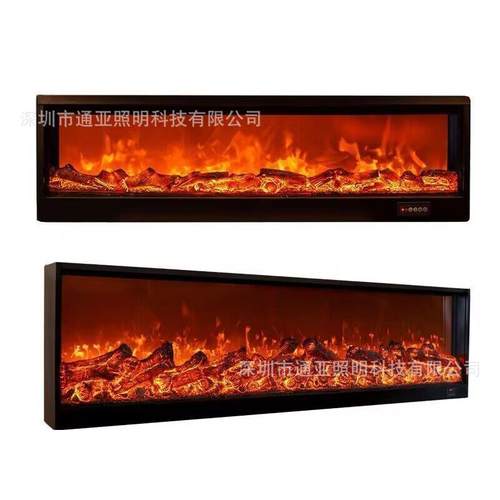 壁炉柜炉芯美式电炉嵌家入式用装饰器EXC电子仿真火焰家壁用取暖