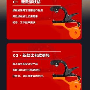 新五更绑枝机萄西红柿圣女果百VFT香葡款果绑枝绑枝机弯番头果树