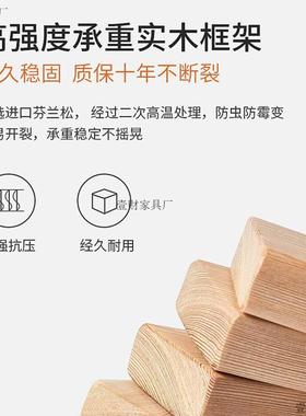 实木沙户发小型简约LUS现客厅室组合阳台卧三代人位中式木质靠背