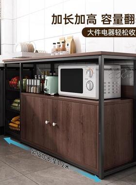 新款房物架落多层微33516波炉收纳柜家用多功置能橱柜餐边柜储物